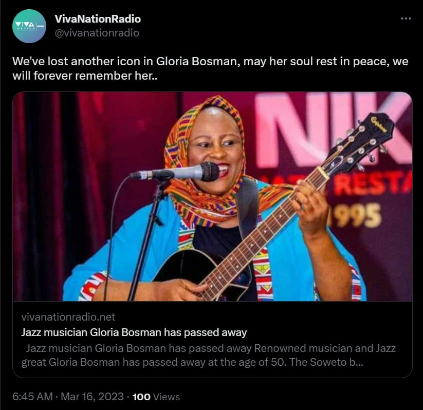 Gloria Bosman empezó su camino en la música cantando para iglesias