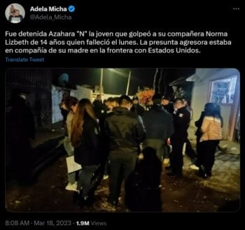 Ya detuvieron a la agresora 