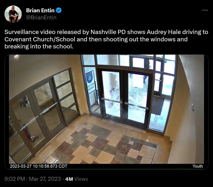 Así entró Audrey Hale a la escuela de Nashville