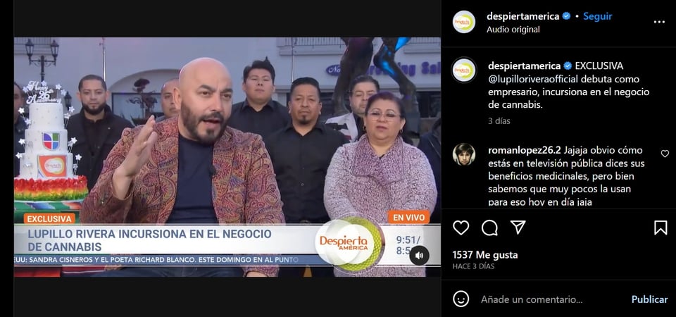 Does he sell drugs? Lupillo Rivera assures that everything is medicinal