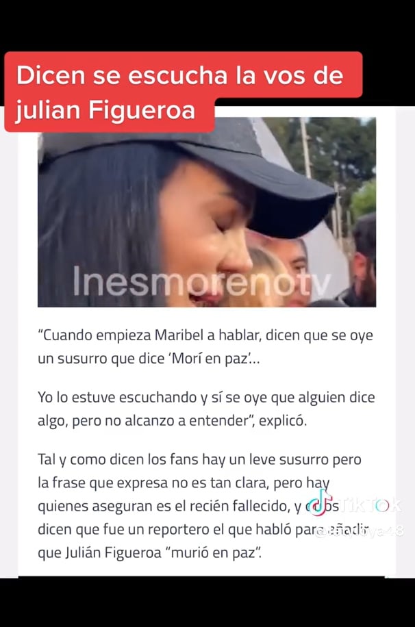 Se escucha "la voz" de Julián Figueroa en entrevista de Maribel Guardia
