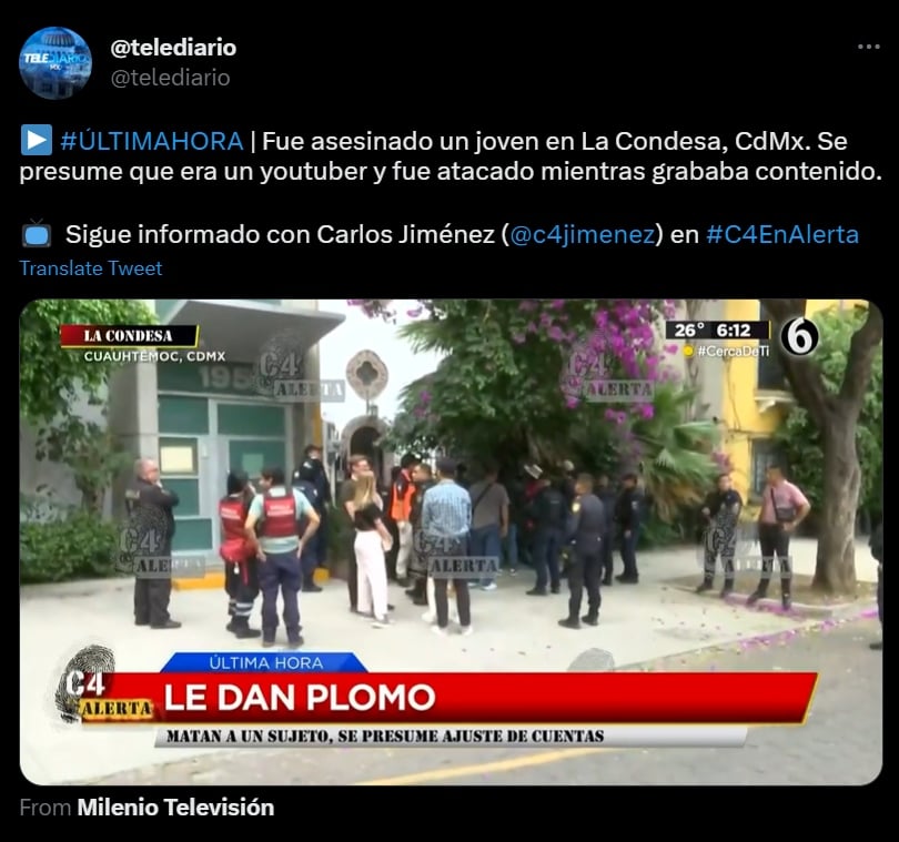 Según autoridades, ya hay un detenido