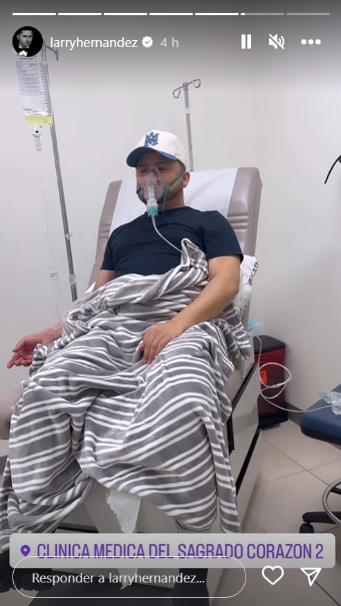 Larry Hernández cancels performances due to health problems