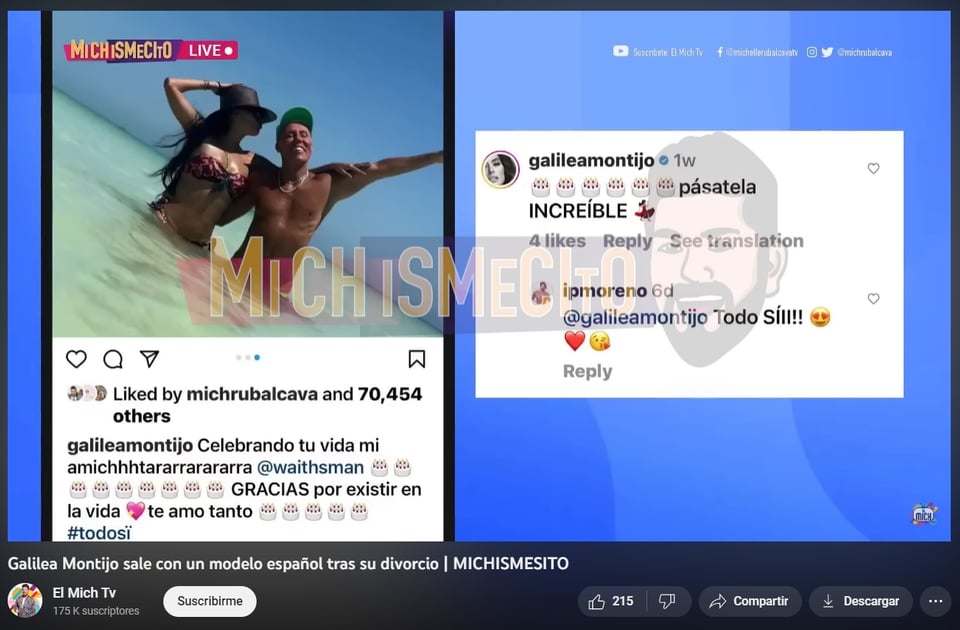 What did Galilea Montijo say about his supposed new relationship?