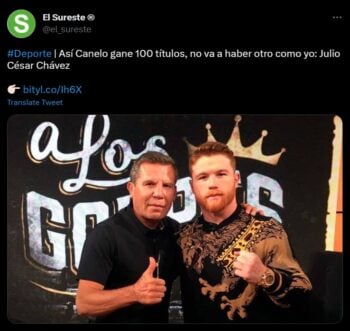 ¿El Canelo es odiado por los mexicanos?, esto piensa Chávez