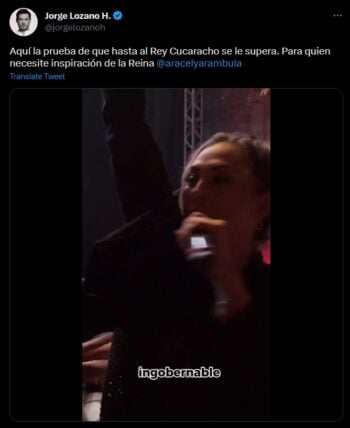 ¿Qué dijo Aracely en la conferencia?