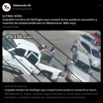 Roberto Lugardo Moreno es el hombre de Texas que participó en el secuestro de estadounidenses