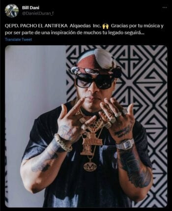 The Hispanic singer Pacho dies "The Antifeka"the bullets in his body were deadly