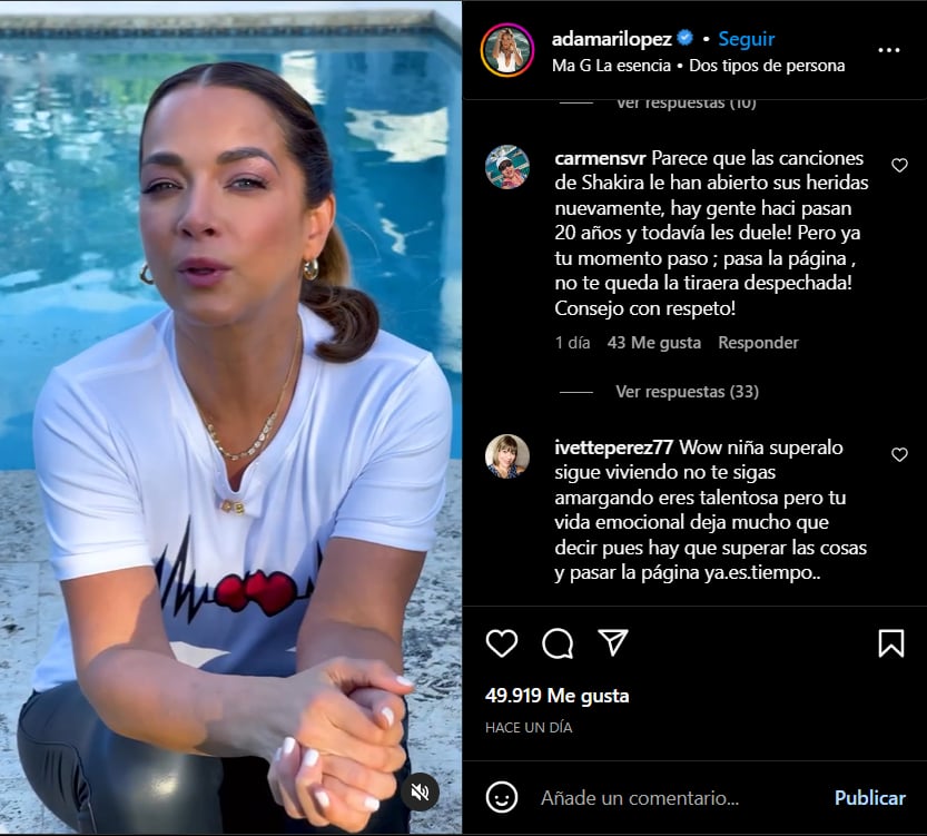 Adamari López cita un mensaje de desamor
