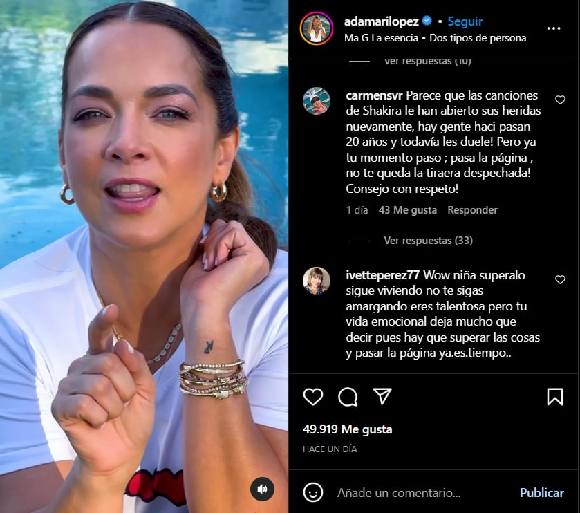 Users say that Shakira inspired Adamari to say that phrase