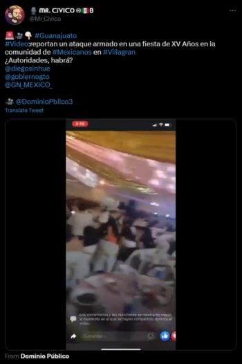 El tiroteo en la quinceañera de Villagrán, Guanajuato dejó múltiples personas malheridas