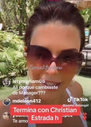 Alicia Machado confirma sospechas y termina con Christian Estrada