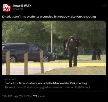Tiroteo en Meadowlake Park, Carolina del Sur deja 11 heridos