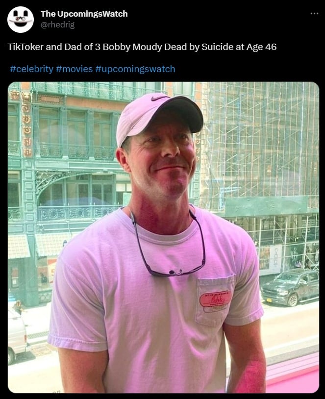 Estrella de TikTok, Bobby Moudy, muere por suicidio