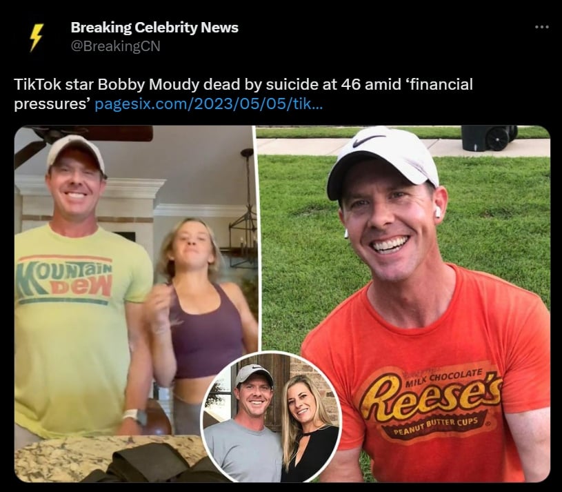 Muere el TikToker Bobby Moudy, revelan la causa del suicidio