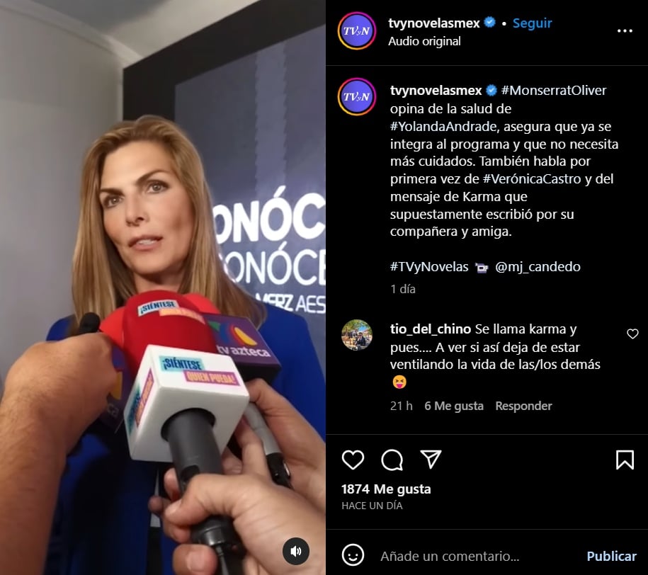 Monserrat Oliver asegura que Yolanda tuvo una hemorragia