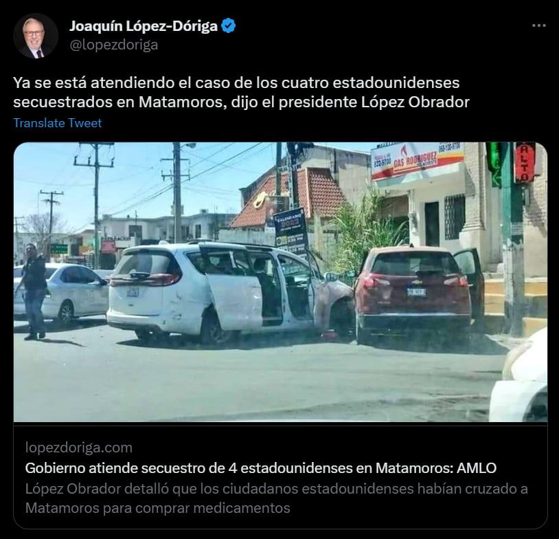 ¿Cómo ocurrió el secuestro de los cuatro americanos en Matamoros?