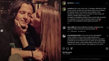 La emotiva descripción en las fotos que publicó Carina Ricco con Eduardo Palomo