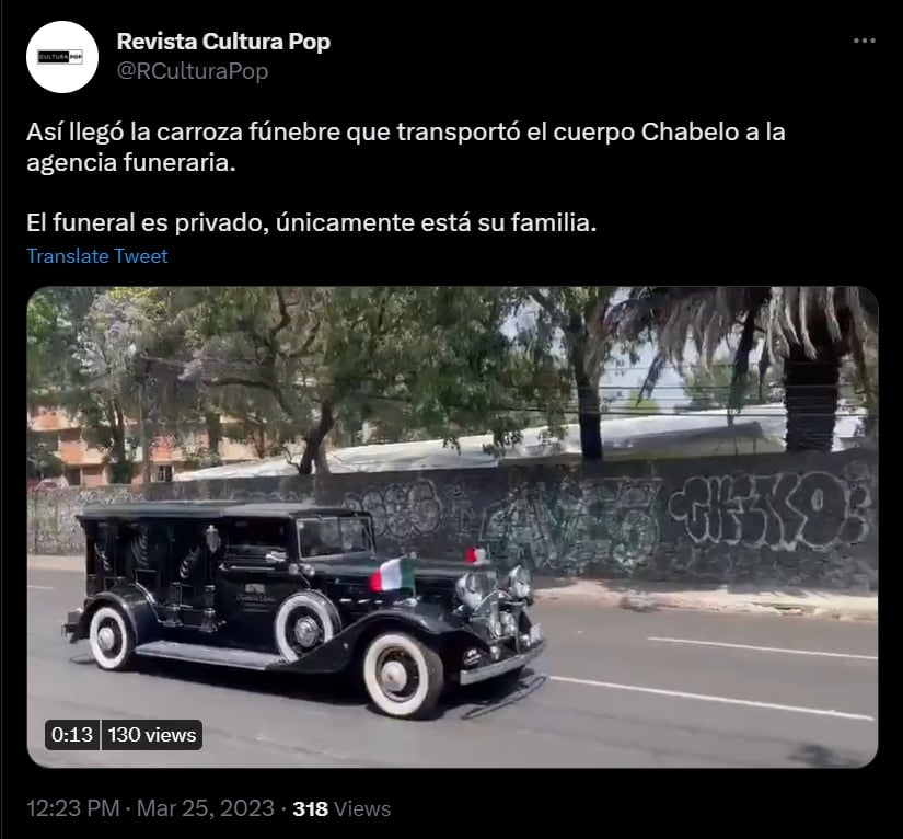 Muestran la carroza de Chabelo en redes sociales