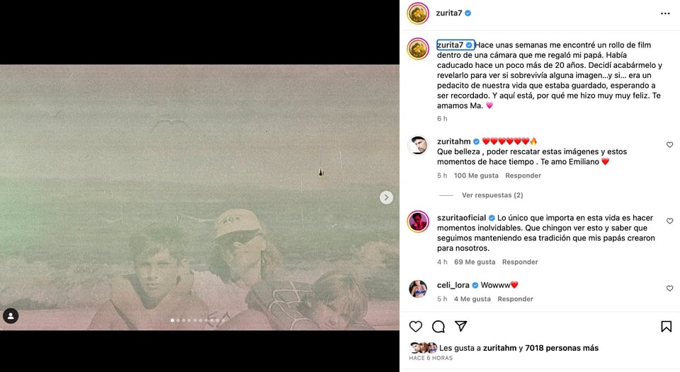 Christian Bach swimsuit: Emiliano Zurita remembers his late mother
