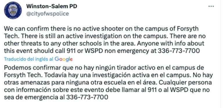 ¡Emergencia de disparos!