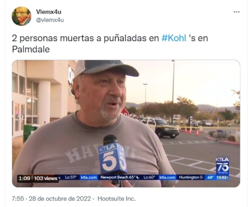 "La señora estaba gritando y corriendo"