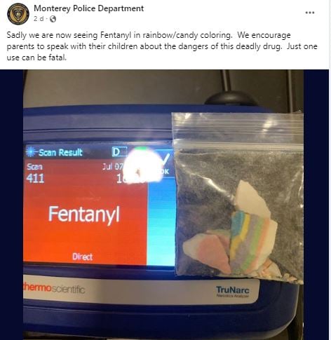 Hallan fentanilo envuelto como si fuese un caramelo