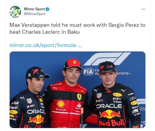 El mexicano Sergio Pérez llegó segundo