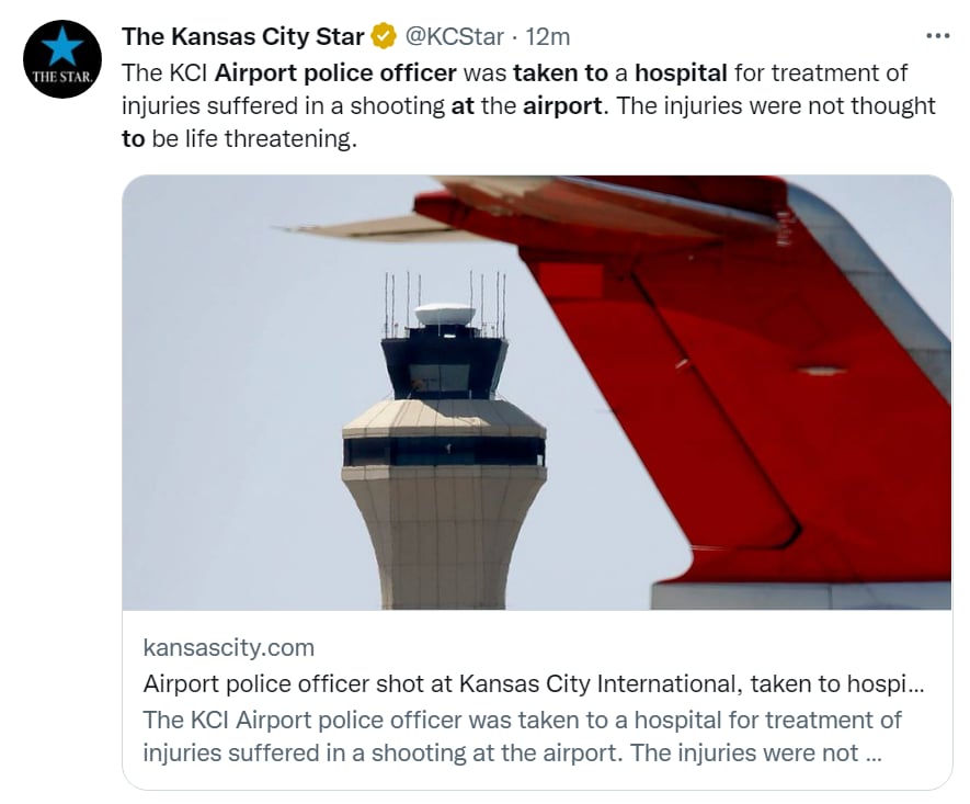 Policía aeropuerto Kansas tiroteo
