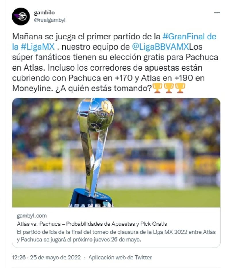 Where and at what time can you watch the Liga MX final? Pachuca Atlas