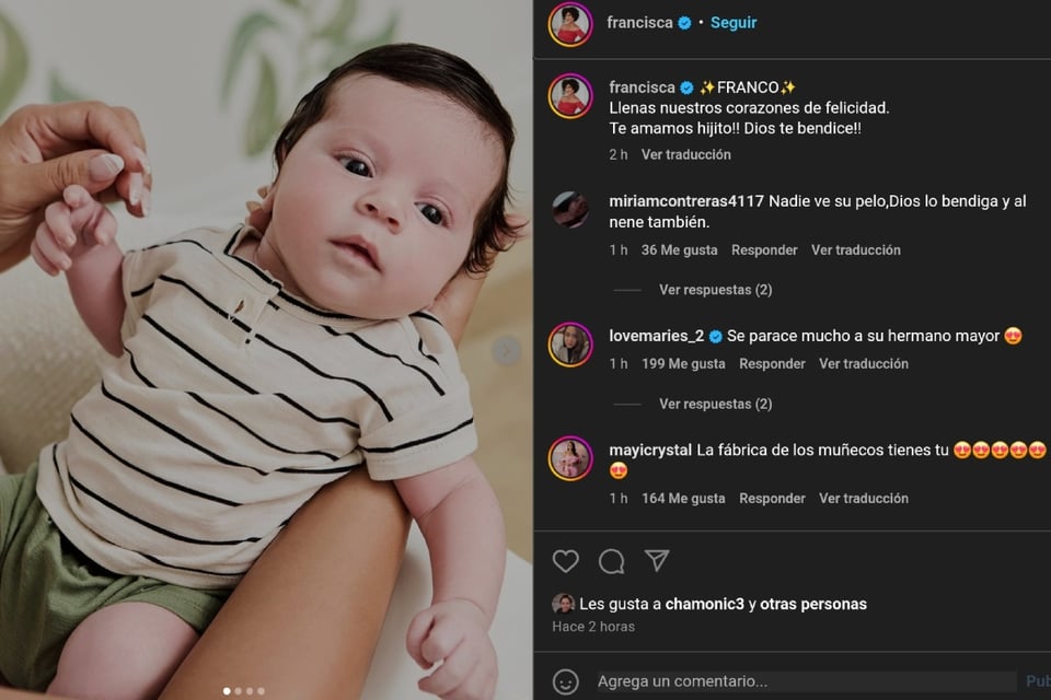Francisca, presentadora, bebé, hijo, familia, redes sociales, MundoNOW