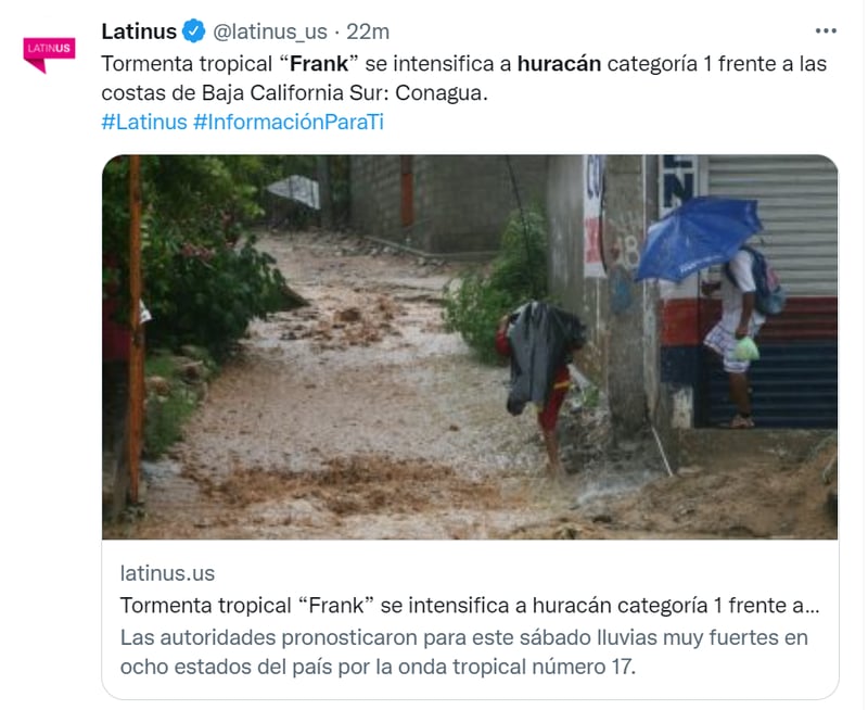 Huracán Frank México