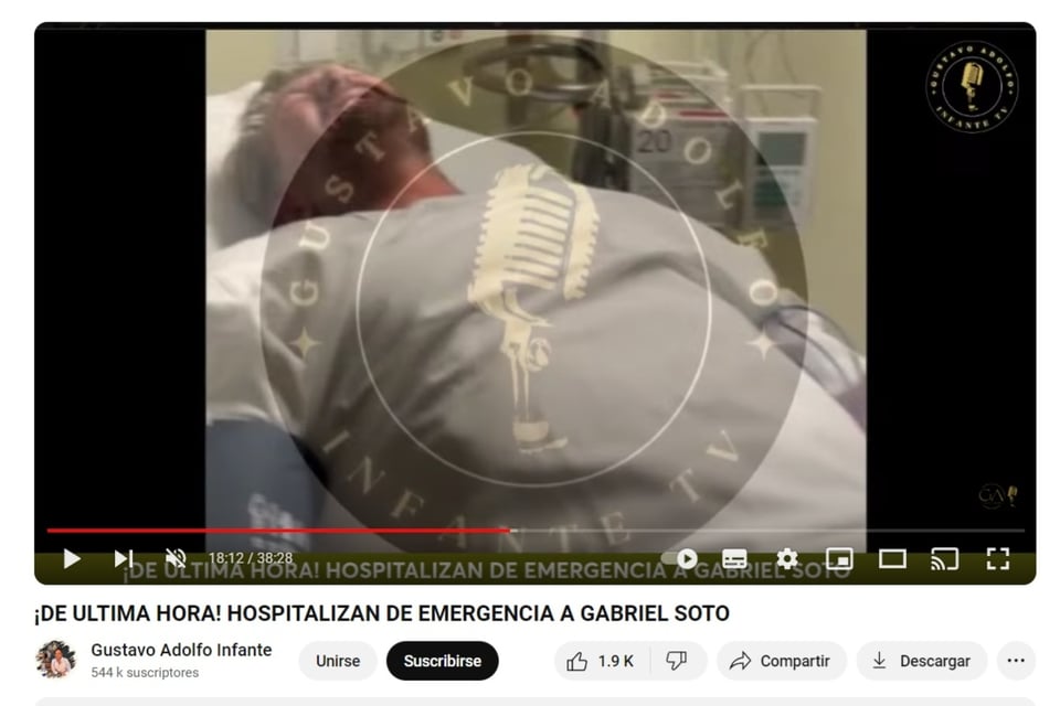 actor Gabriel Soto, Gustavo Adolfo Infante, journalist, YouTube, MundoNOW