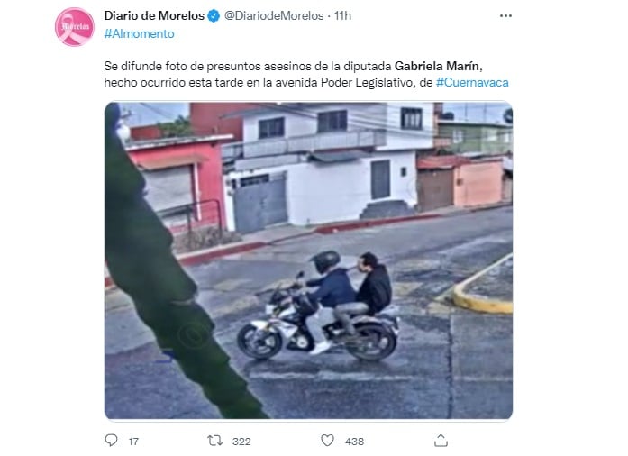 Asesinan diputada Gabriela Marín México