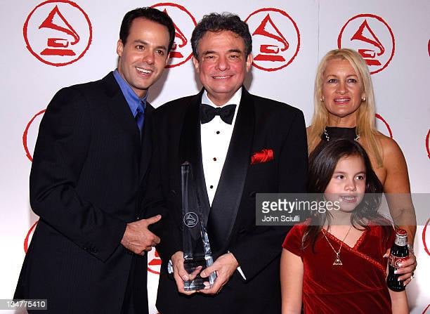 The singer and his family