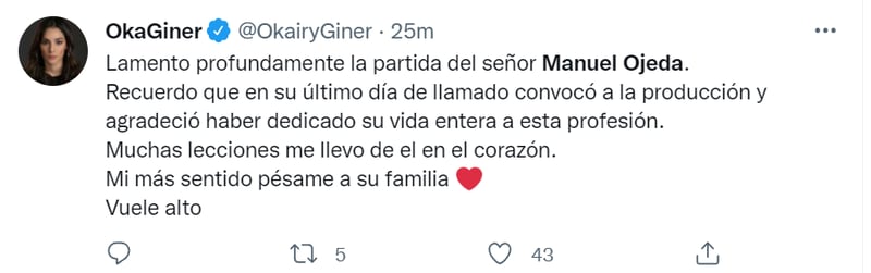 Actor Manuel Ojeda dies