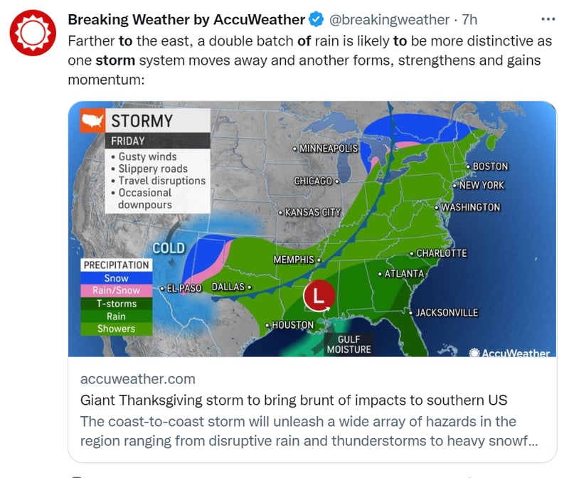Thanksgiving Day Storm