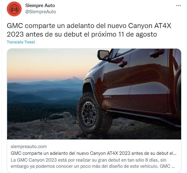 ¿Cuándo saldrá a la venta la camioneta?