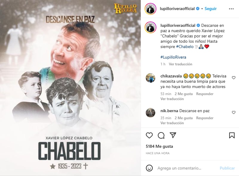 Muere comediante mexicano