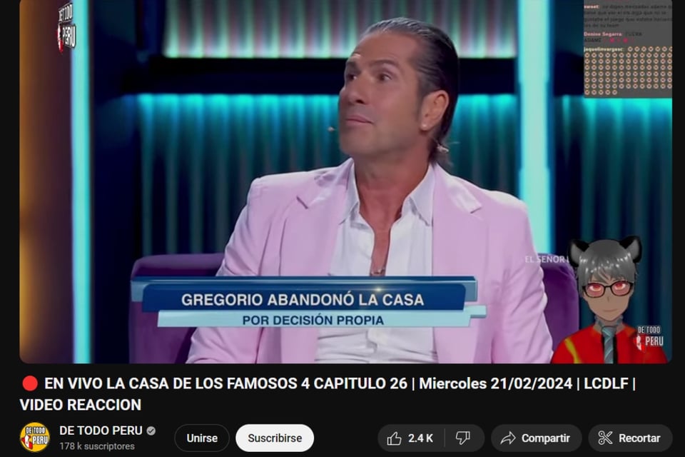 Gregorio Pernía, Decisiones inesperadas, Audiencia, Programa de televisión, Telerrealidad, MundoNOW