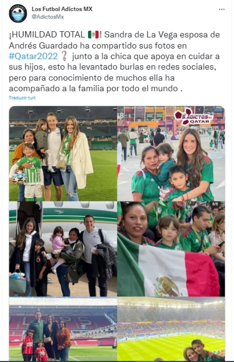 Andrés Guardado aparece con la niñera Luciana