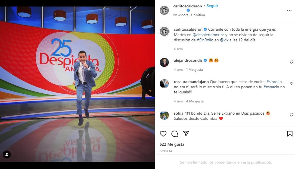 Carlitos Calderón dolorosa situación