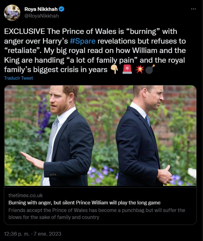 La Familia Real Británica está muy molesta con Harry