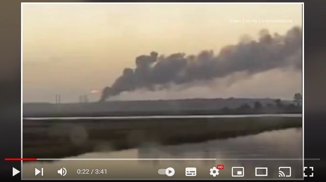 Incendio planta química Georgia