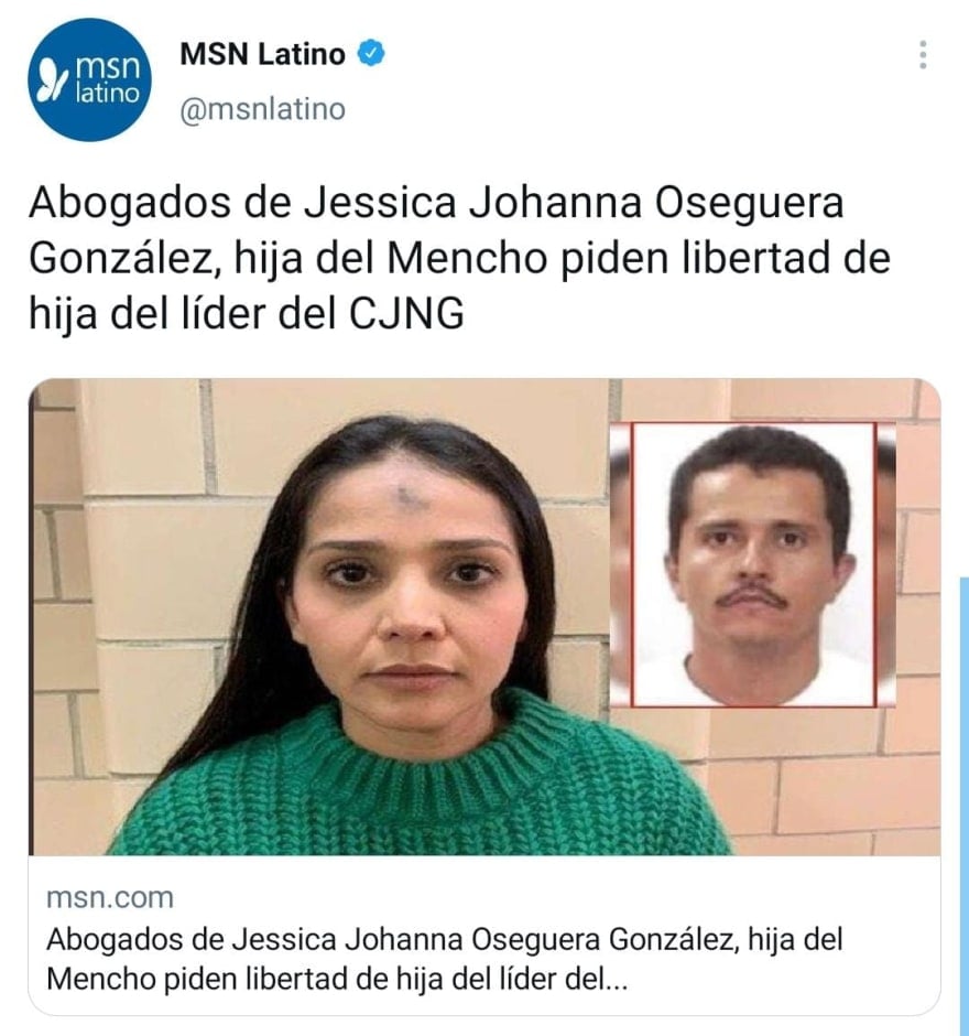 Daughter of "The Mencho", Jessica Johanna Oseguera González, La Negra, CJNG