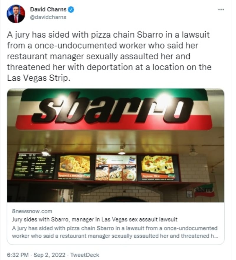 Sandra Pérez demanda pizzería: Recibe malas noticias