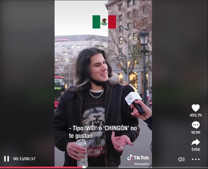 Joven español burla mexicanos.