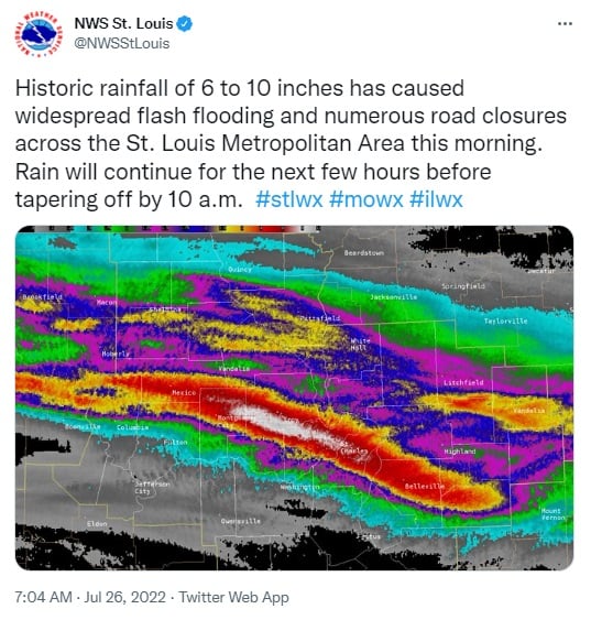 Lluvias históricas causan inundaciones repentinas, múltiples rescates y caos en EEUU