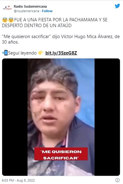 Hispano despertó en ataúd bajo tierra