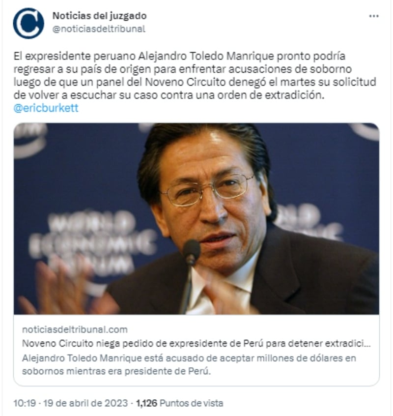 Ordenan detención Alejandro Toledo: ¿Qué delitos cometió?
